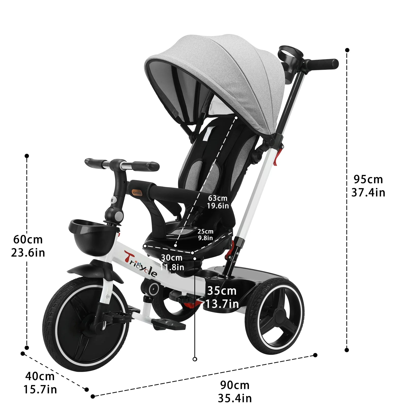 Baby Stroller Tricycle Ride Bike